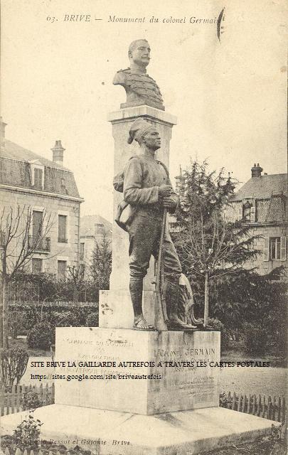 Photographie du Monument du colonel Germain à Brive-la-Gaillarde