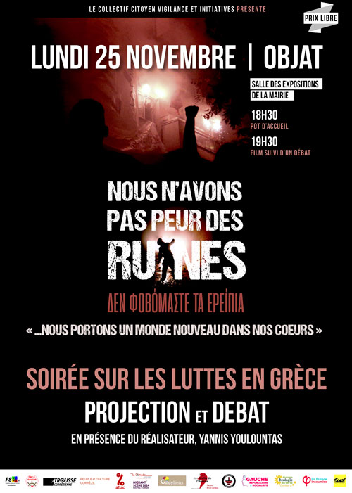 Projection du film Nous n’avons pas peur des ruines