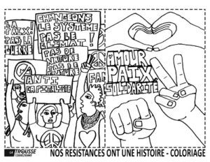 Manif pour la paix et le climat