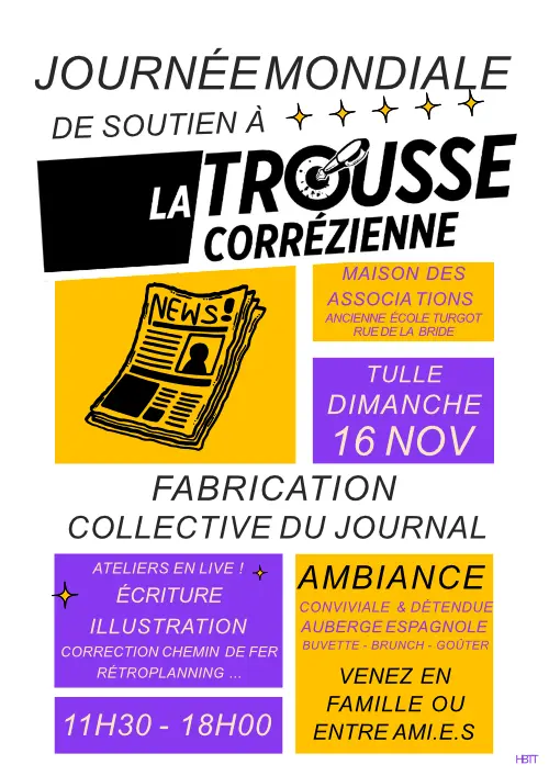 Journée mondiale La Trousse Tulle : We need U !﻿