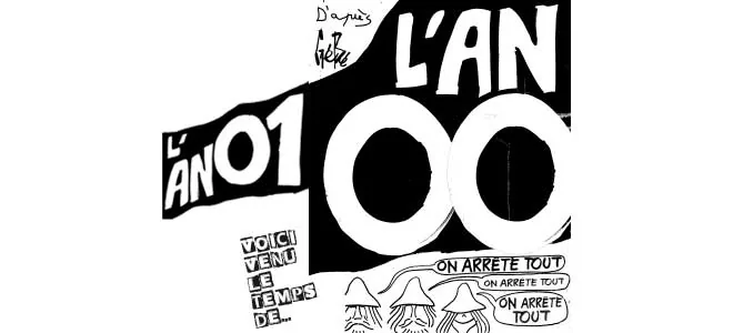 Illustration de Gébé montrant l'annulation du festival l'an zéro