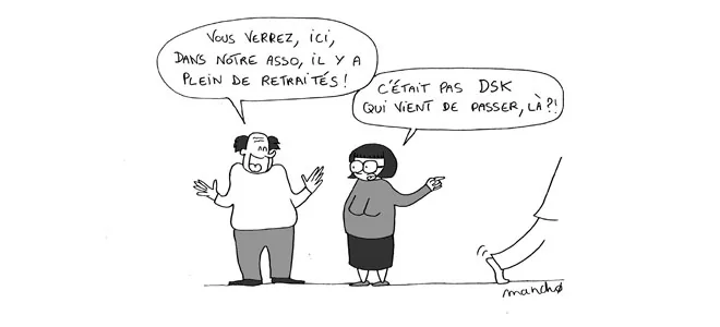 Dessin humoristique de Mancho sur les retraites