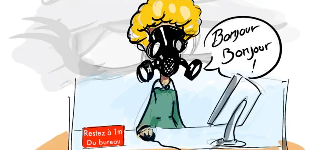 Illustration d'une fonctionnaire qui travail dans le social