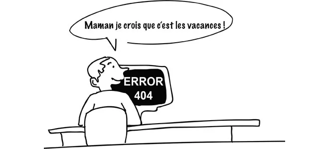 Illustration d'un élèves travaillant à distance pendant la période de confinement