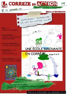Une de La Corrèze en Action n°2 (novembre 2014)