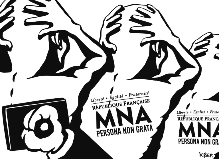 Affiche « MNA — Persona non grata »