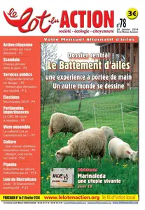 Une du Lot en Action n°78 (janvier 2014), le journal de proximité qui a inspiré La Trousse corrézienne
