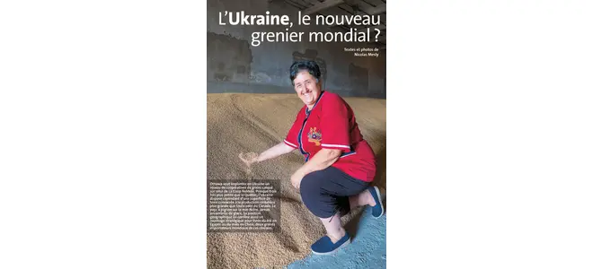 Couverture de magazine : « L’Ukraine, le nouveau grenier mondial ? »