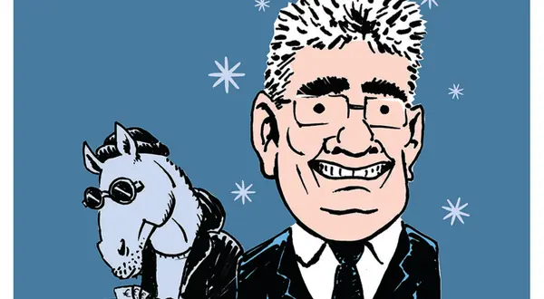 Dessin de Krep : Pascal Coste et son cheval