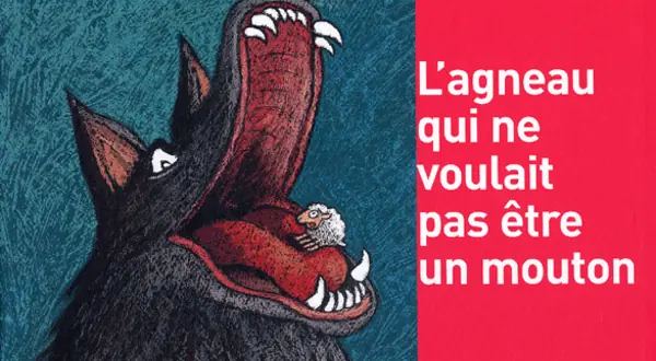 Couverture de « L’agneau qui ne voulait pas être un mouton » (Syros Jeunesse)