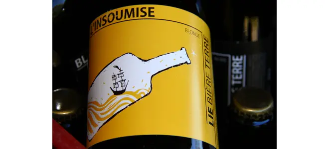 Photo : la canne « L’Insoumise » de la brasserie Lie Bière Terre