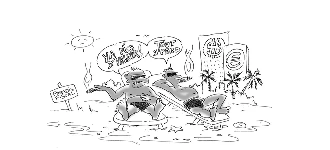 Dessin humoristique sur « Lou pelou » : un client et son baguette dans une boulangerie.