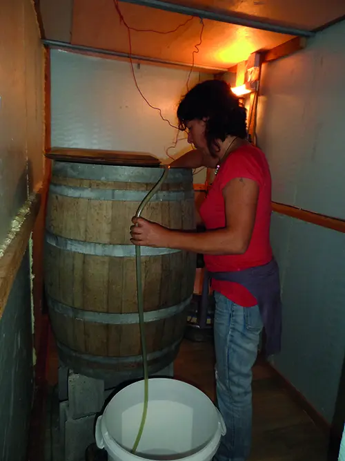 Siphonnage de la bière fermentée