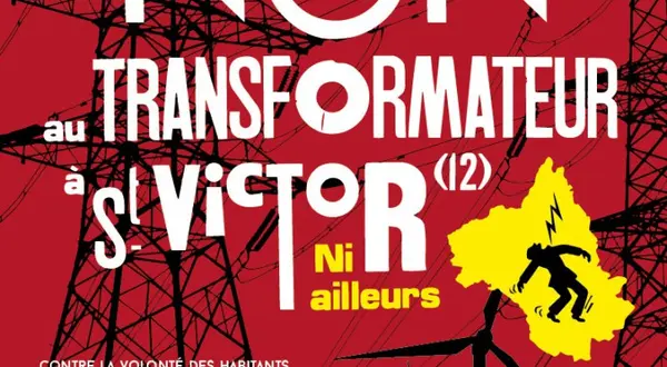« Non au Transfo » : l’affiche aveyronnaise