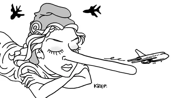 « Marianne mensonge » : le dessin sur l’aéroport Nantes-Atlantique