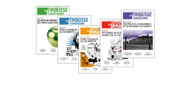 Les couvertures des premiers numéros de La Trousse corrézienne