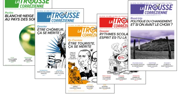 Les couvertures des premiers numéros de La Trousse corrézienne
