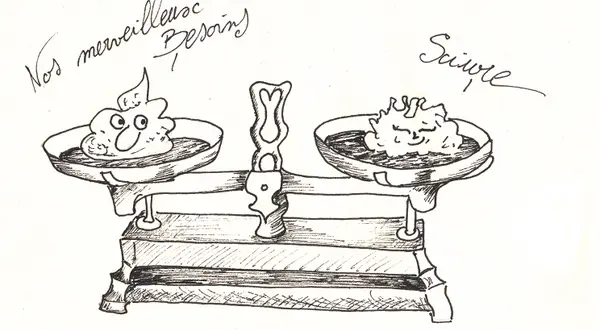 Croquis : les toilettes sèches en pratique