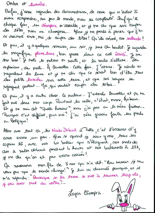 L’édito manuscrit du n°6