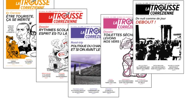 Les couvertures des numéros de La Trousse corrézienne