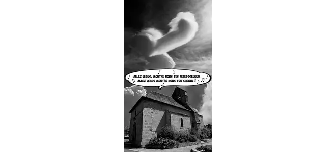 L’église de Saint-Bonnet et ses nuages