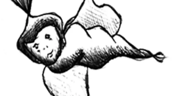 Un ange en vol, illustration de « À vos plumes… »