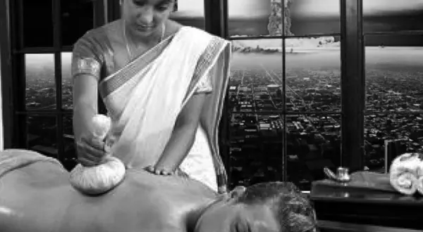 Une séance de massage, illustration de « Prends soin de toi »