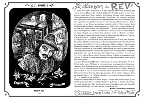 « La chanson de REV », la page de fanzine