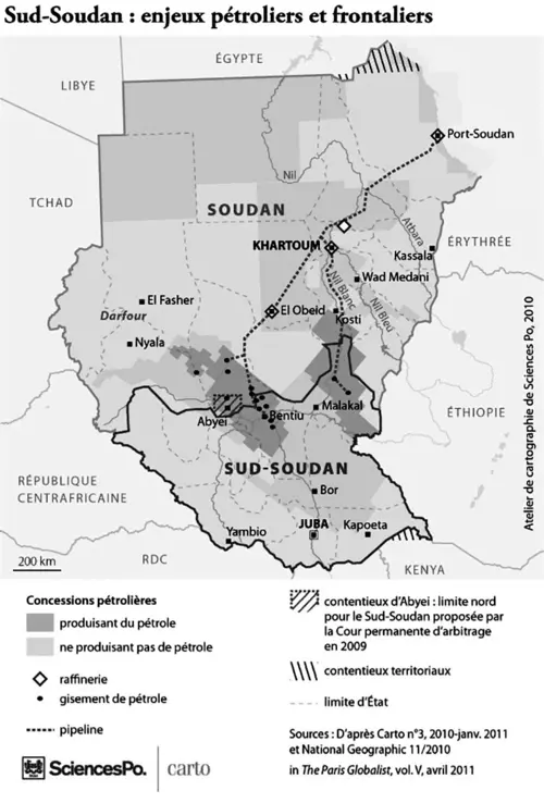 Sud-Soudan : enjeux pétroliers et frontaliers