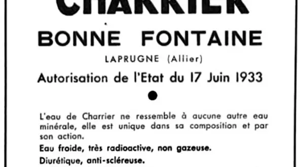 « Une époque formidable » : l’eau Charrier