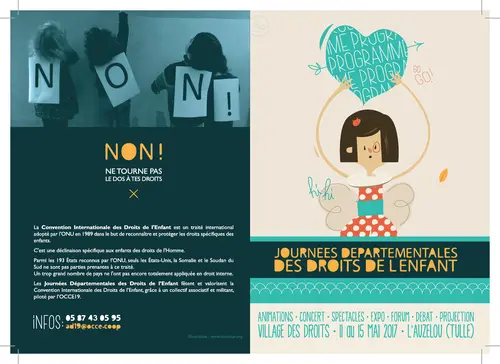 « Non ! » : l’affiche du Village des Droits
