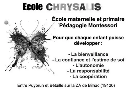 L’école Chrysalis à Bilhac