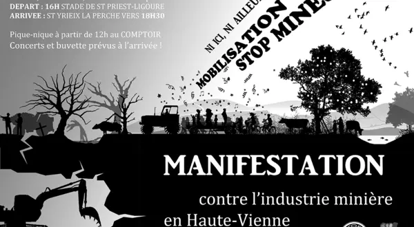L’affiche contre le projet de mine d’or
