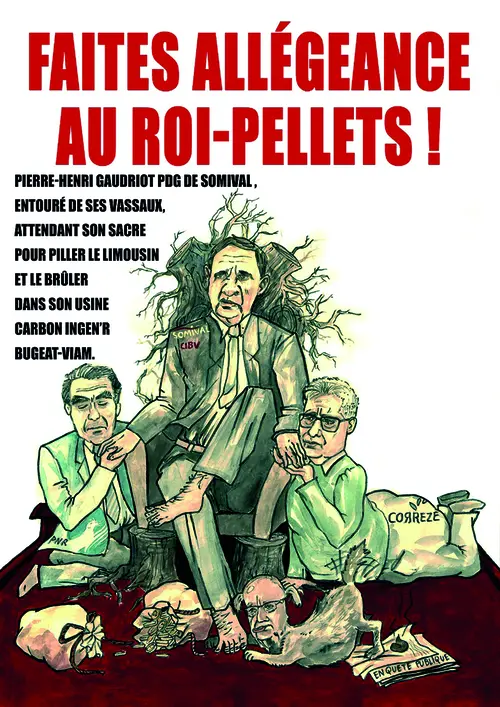 « Faites allégeance au roi-pellets ! » : le photomontage