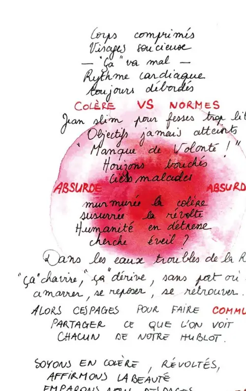 L’édito du n°21, poème manuscrit signé Cerise
