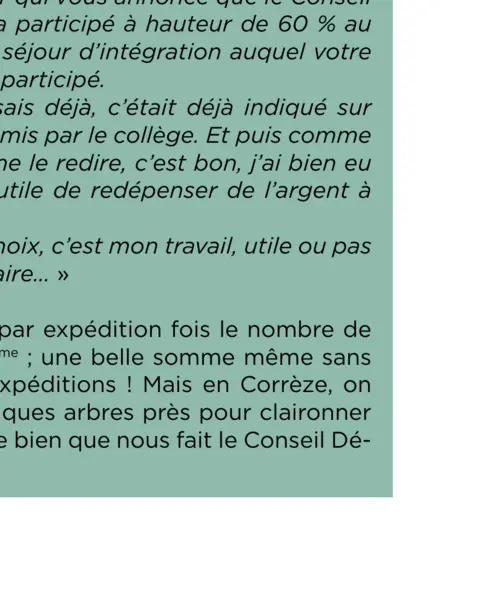 « Ne me touchez pas, je lis La Trousse corrézienne ! »