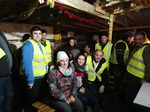 Le campement des gilets jaunes