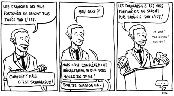 Sur les barricades grammaticales de l’écriture inclusive