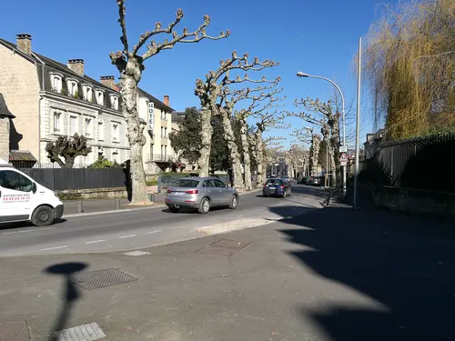 Le boulevard intérieur de Brive