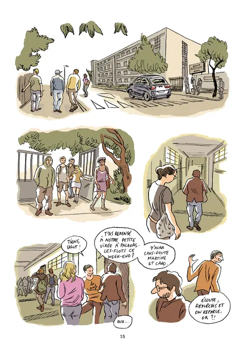 La bédé des bleu(e)s : une planche